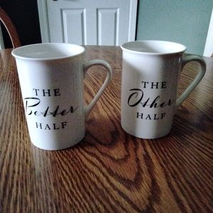 2 Coffee Cups His & Her's Beautiful